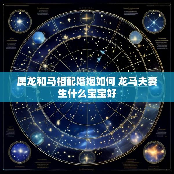 属龙和马相配婚姻如何 龙马夫妻生什么宝宝好