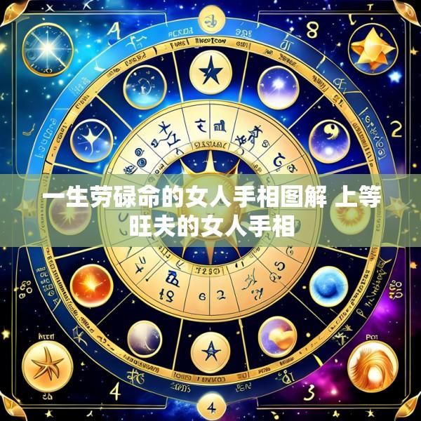 一生劳碌命的女人手相图解 上等旺夫的女人手相