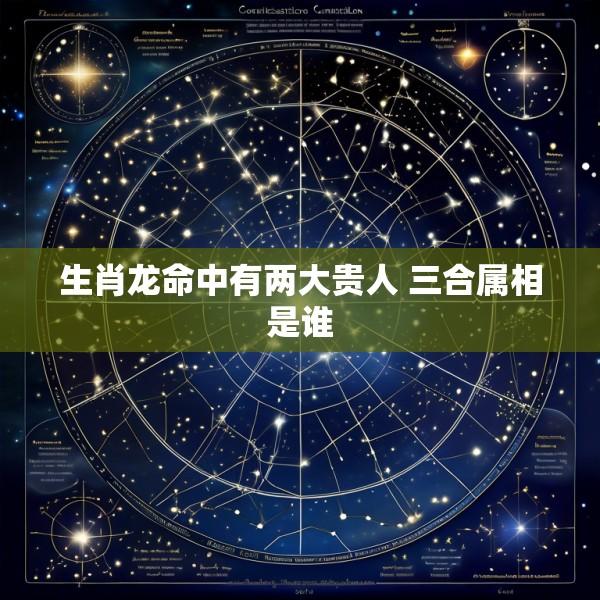 生肖龙命中有两大贵人 三合属相是谁