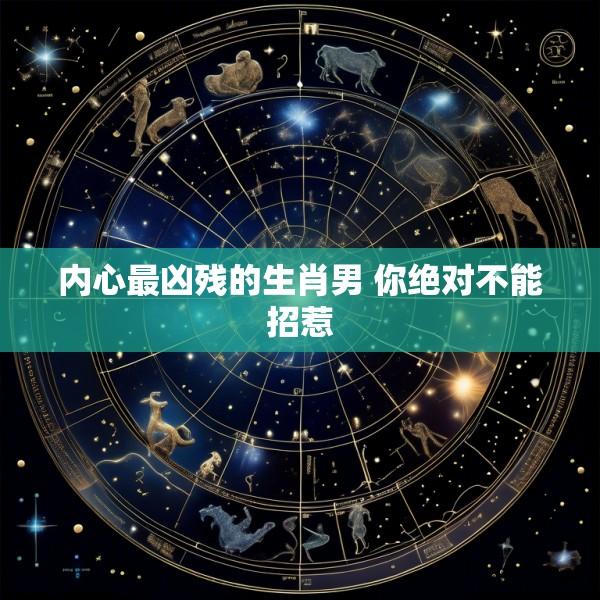 内心最凶残的生肖男 你绝对不能招惹