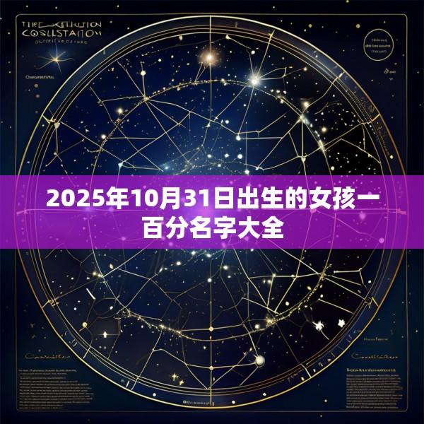 2025年10月31日出生的女孩一百分名字大全
