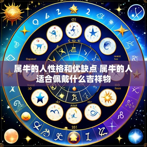 属牛的人性格和优缺点 属牛的人适合佩戴什么吉祥物