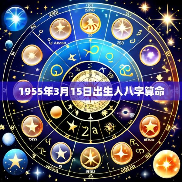 1955年3月15日出生人八字算命