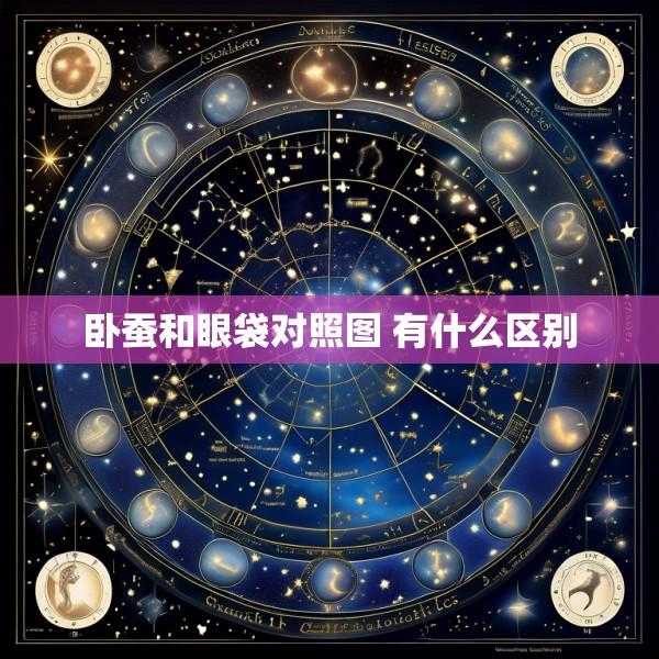 卧蚕和眼袋对照图 有什么区别