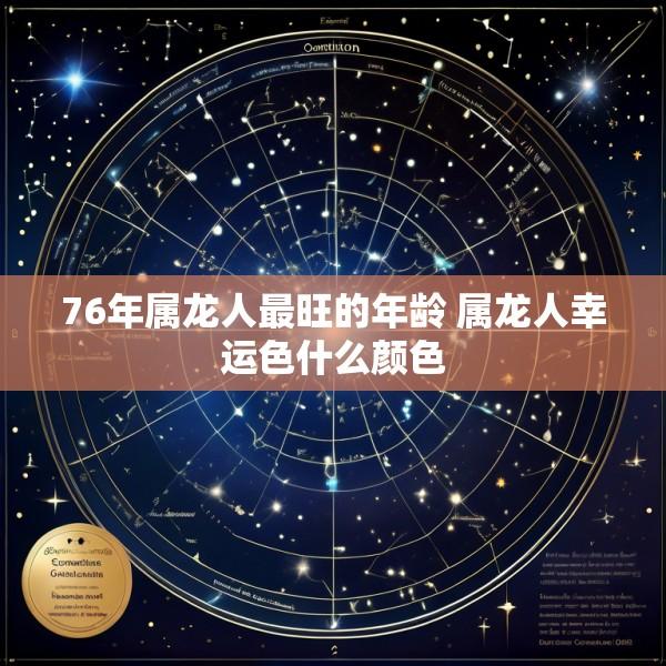 76年属龙人最旺的年龄 属龙人幸运色什么颜色