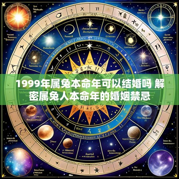 1999年属兔本命年可以结婚吗 解密属兔人本命年的婚姻禁忌