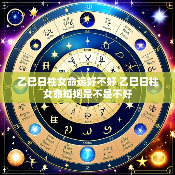 乙巳日柱女命运好不好 乙巳日柱女命婚姻是不是不好