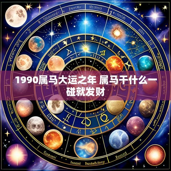 1990属马大运之年 属马干什么一碰就发财
