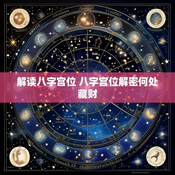 解读八字宫位 八字宫位解密何处藏财