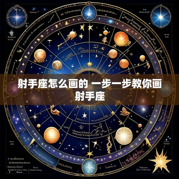 射手座怎么画的 一步一步教你画射手座