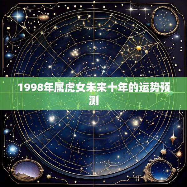 1998年属虎女未来十年的运势预测