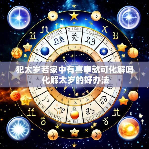 犯太岁若家中有喜事就可化解吗 化解太岁的好办法