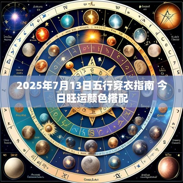 2025年7月13日五行穿衣指南 今日旺运颜色搭配