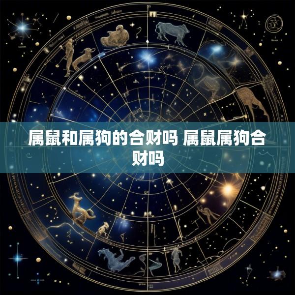 属鼠和属狗的合财吗 属鼠属狗合财吗
