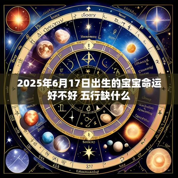 2025年6月17日出生的宝宝命运好不好 五行缺什么