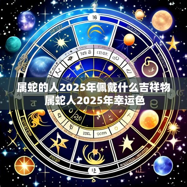 属蛇的人2025年佩戴什么吉祥物 属蛇人2025年幸运色