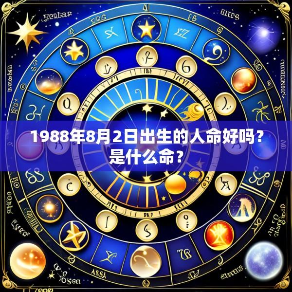 1988年8月2日出生的人命好吗？是什么命？
