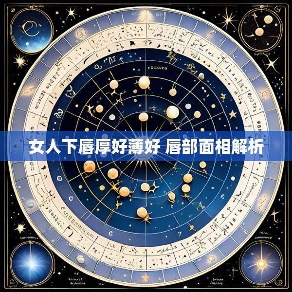 女人下唇厚好薄好 唇部面相解析