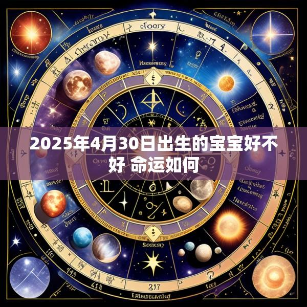 2025年4月30日出生的宝宝好不好 命运如何