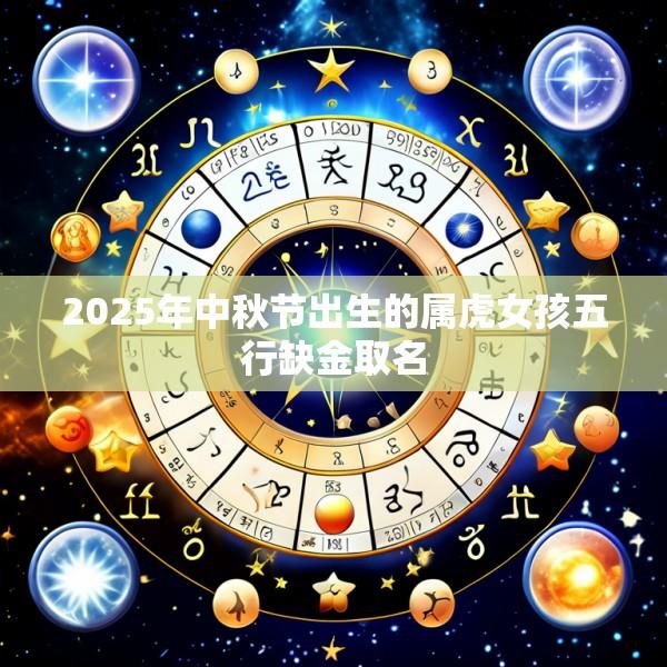 2025年中秋节出生的属虎女孩五行缺金取名