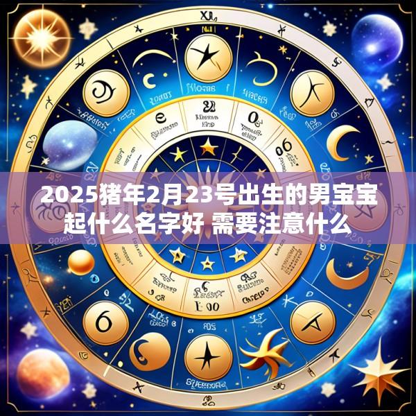 2025猪年2月23号出生的男宝宝起什么名字好 需要注意什么