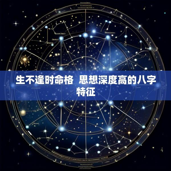 生不逢时命格  思想深度高的八字特征