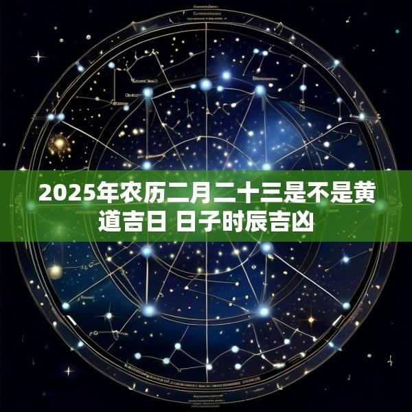 2025年农历二月二十三是不是黄道吉日 日子时辰吉凶