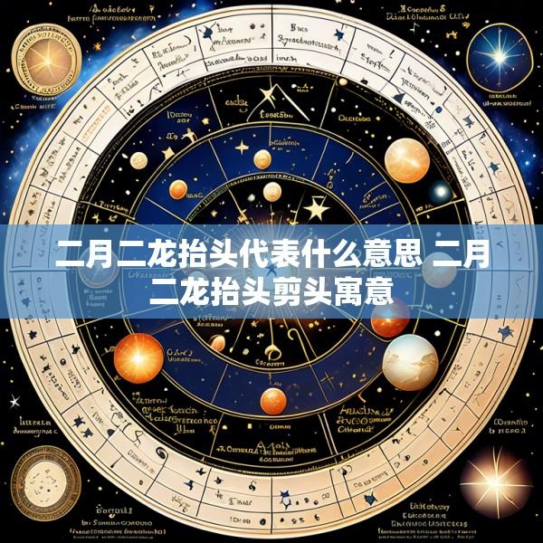 二月二龙抬头代表什么意思 二月二龙抬头剪头寓意