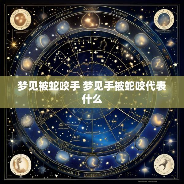 梦见被蛇咬手 梦见手被蛇咬代表什么