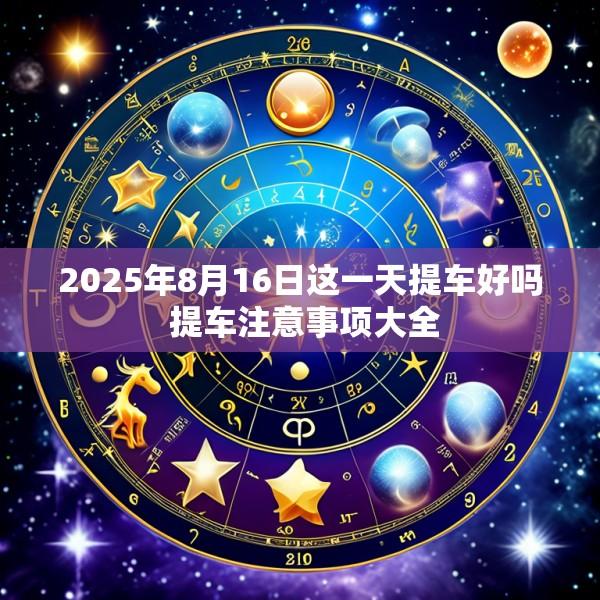 2025年8月16日这一天提车好吗 提车注意事项大全