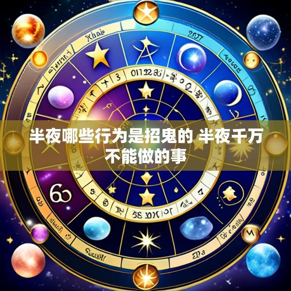 半夜哪些行为是招鬼的 半夜千万不能做的事