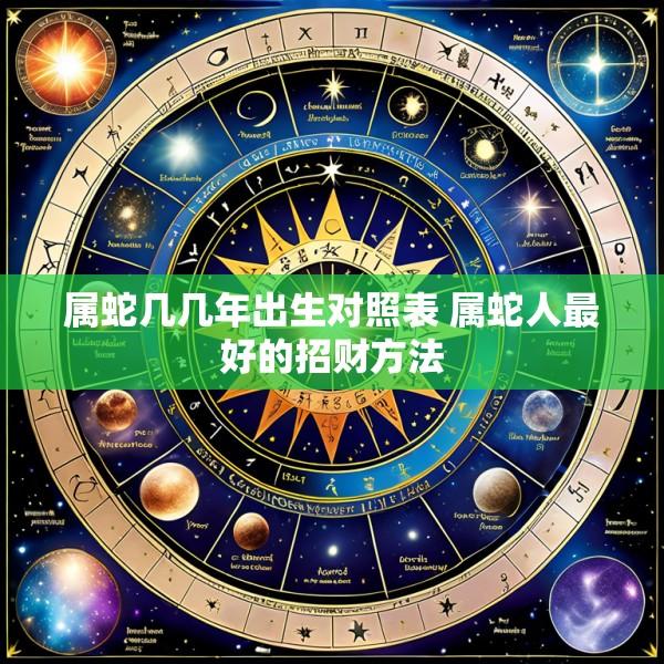 属蛇几几年出生对照表 属蛇人最好的招财方法