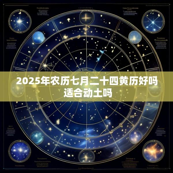 2025年农历七月二十四黄历好吗 适合动土吗