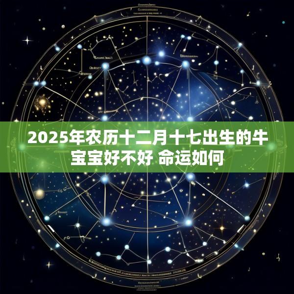 2025年农历十二月十七出生的牛宝宝好不好 命运如何