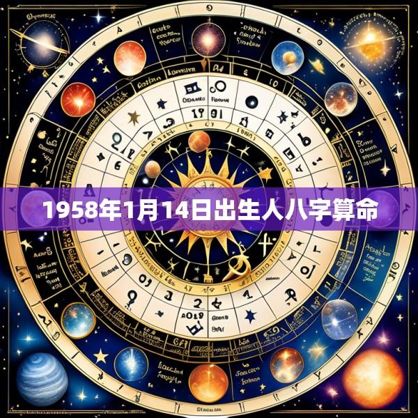 1958年1月14日出生人八字算命