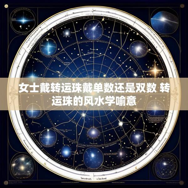 女士戴转运珠戴单数还是双数 转运珠的风水学喻意