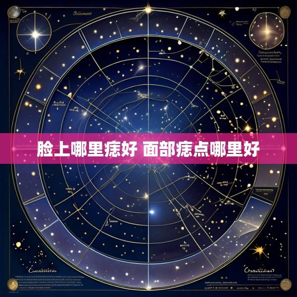 脸上哪里痣好 面部痣点哪里好