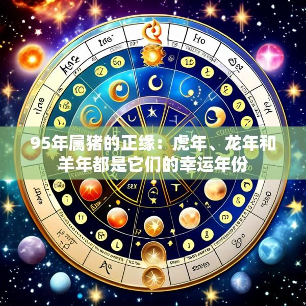 95年属猪的正缘：虎年、龙年和羊年都是它们的幸运年份