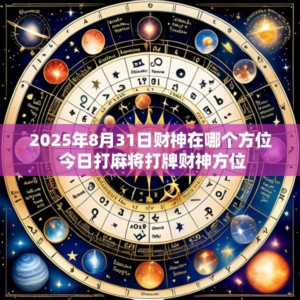 2025年8月31日财神在哪个方位 今日打麻将打牌财神方位