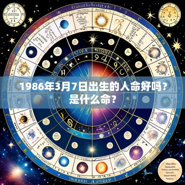 1986年3月7日出生的人命好吗？是什么命？