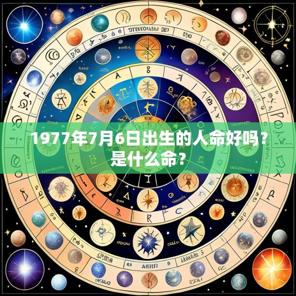 1977年7月6日出生的人命好吗？是什么命？