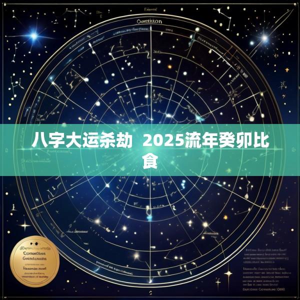 八字大运杀劫  2025流年癸卯比食