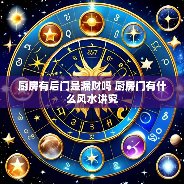 厨房有后门是漏财吗 厨房门有什么风水讲究