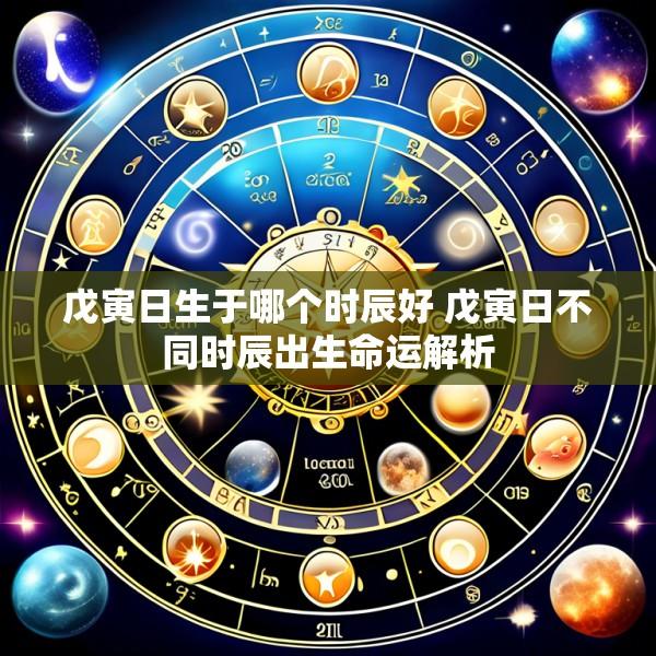 戊寅日生于哪个时辰好 戊寅日不同时辰出生命运解析