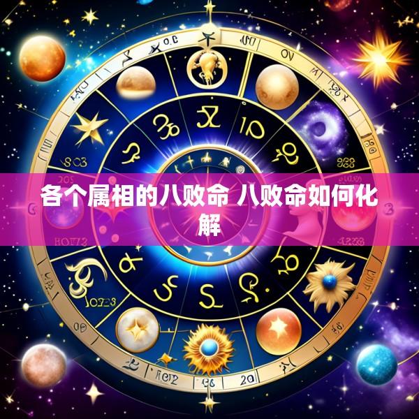 各个属相的八败命 八败命如何化解