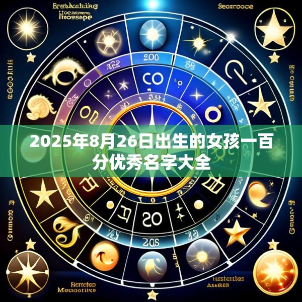 2025年8月26日出生的女孩一百分优秀名字大全
