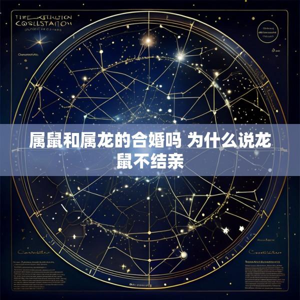 属鼠和属龙的合婚吗 为什么说龙鼠不结亲