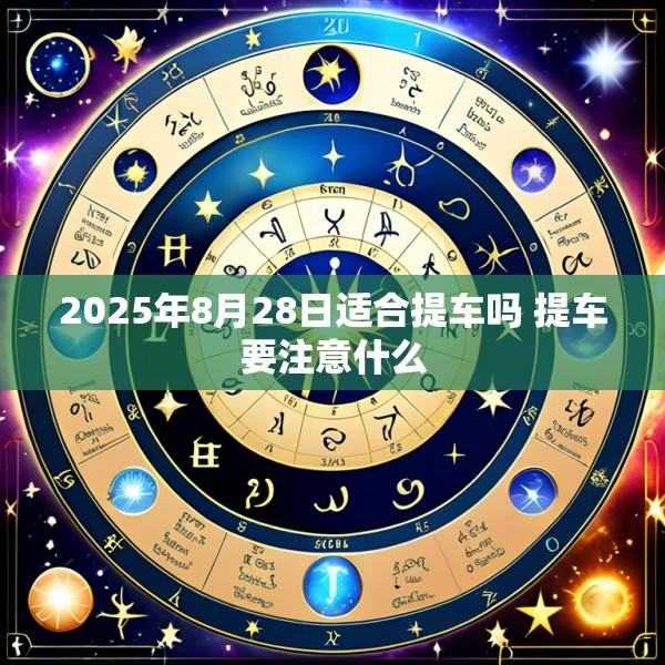 2025年8月28日适合提车吗 提车要注意什么