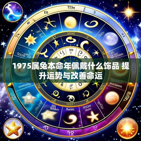 1975属兔本命年佩戴什么饰品 提升运势与改善命运