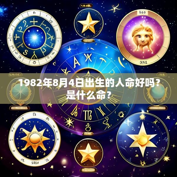 1982年8月4日出生的人命好吗？是什么命？